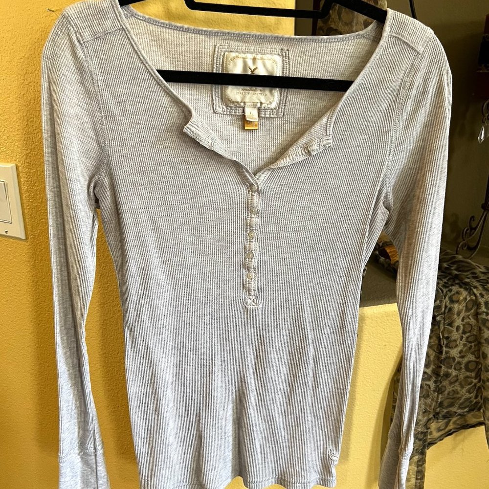 Light Grey Long Sleeve Women's Shirt